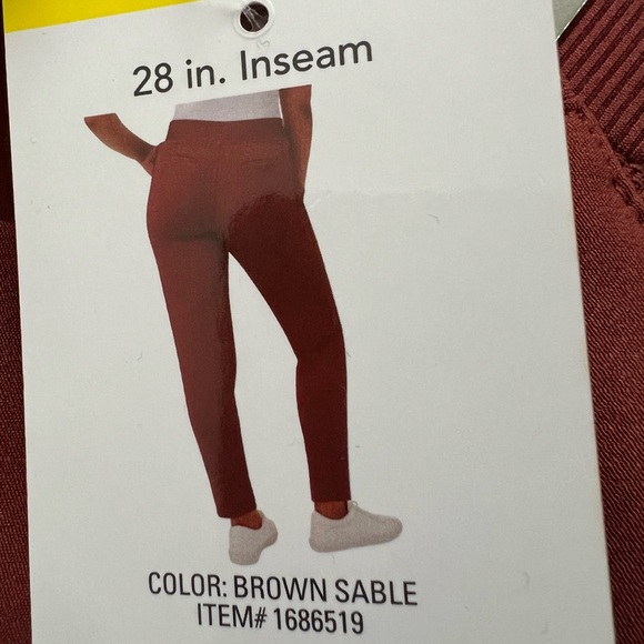 ⭐️ Firm Price ⭐️ New with tags brown sable pants 32 Degrees pull on comfort pant - Picture 8 of 9